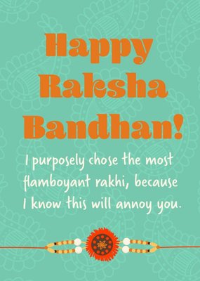 Funny Happy Raksha Bandhan Card