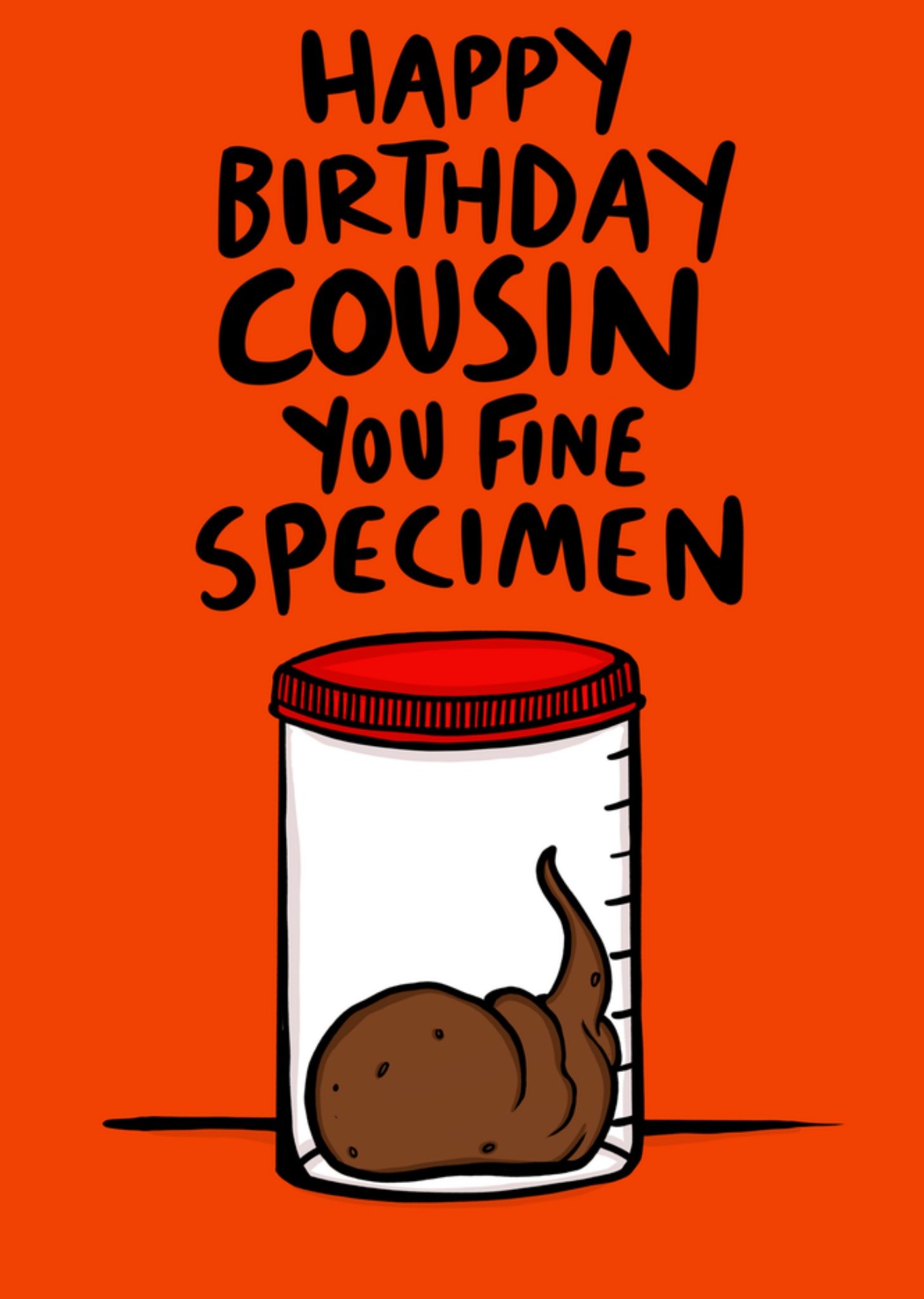 Moonpig Cousin You Fine Specimen Illustrated Birthday Card