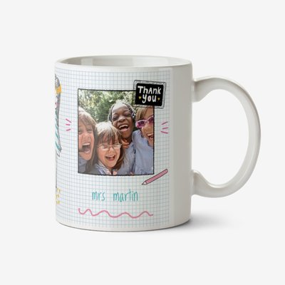 Thank You Teacher Photo Upload Mug