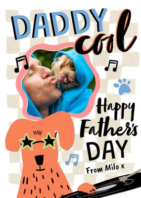 Daddy Cool Photo Upload Father's Day Card