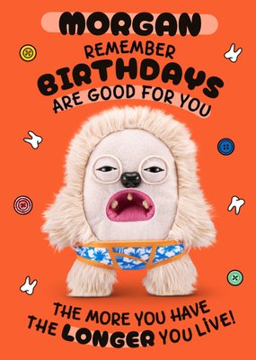 Fuggler Remember Birthdays Are Good For You Humour Birthday Card