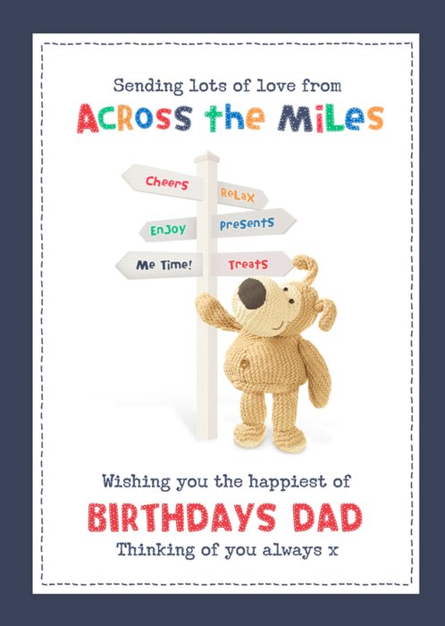 Boofle Across The Miles Dad Birthday Card