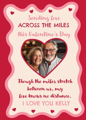 Sending Love This Valentine's Photo Upload Card