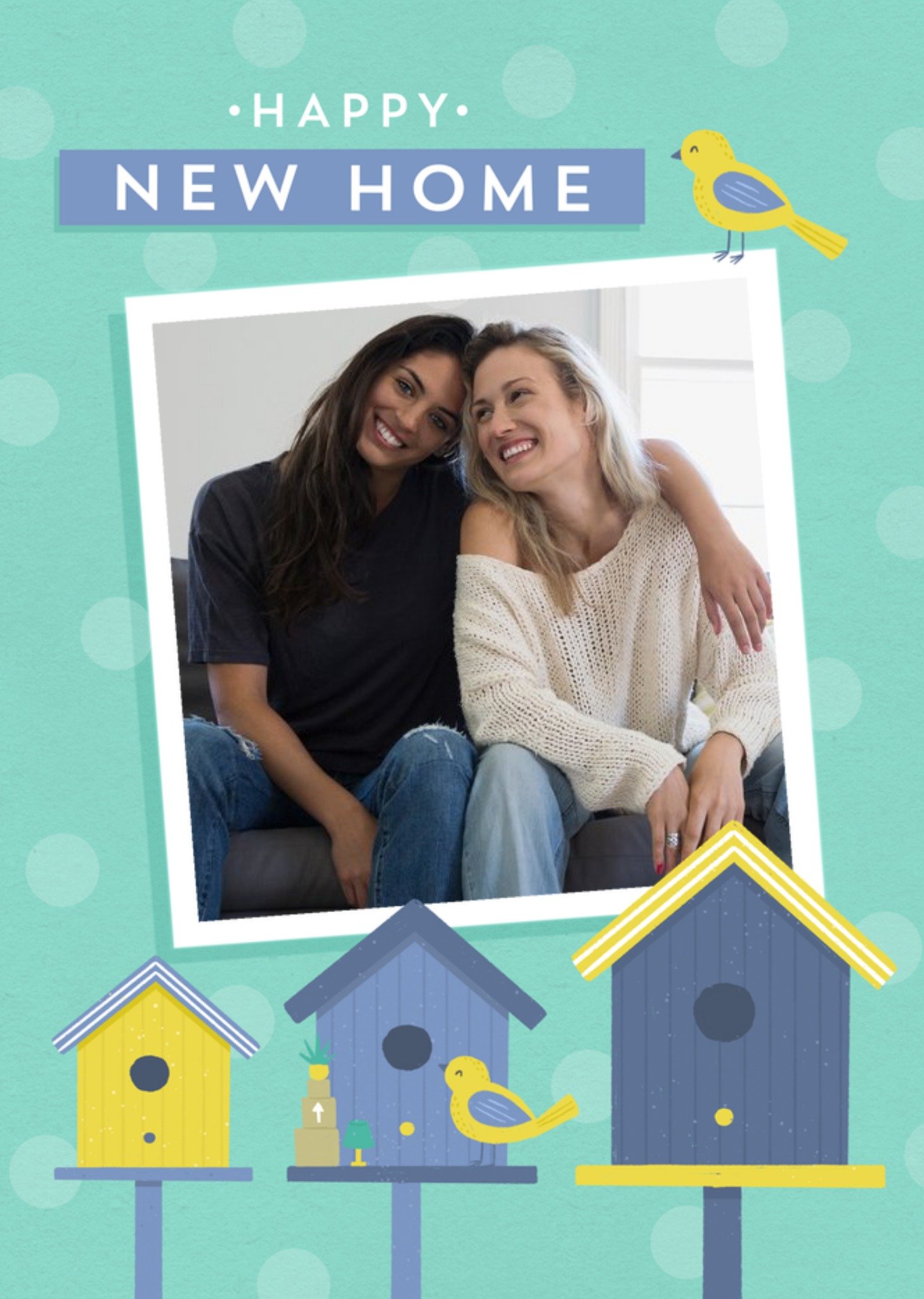 Moonpig Claire Nicholson Illustrated Bird House New Home Card