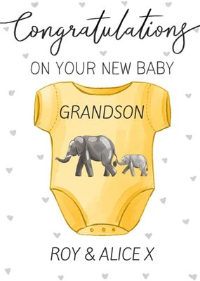 Okey Dokey Design Illustrated New Baby Animals Cute Card