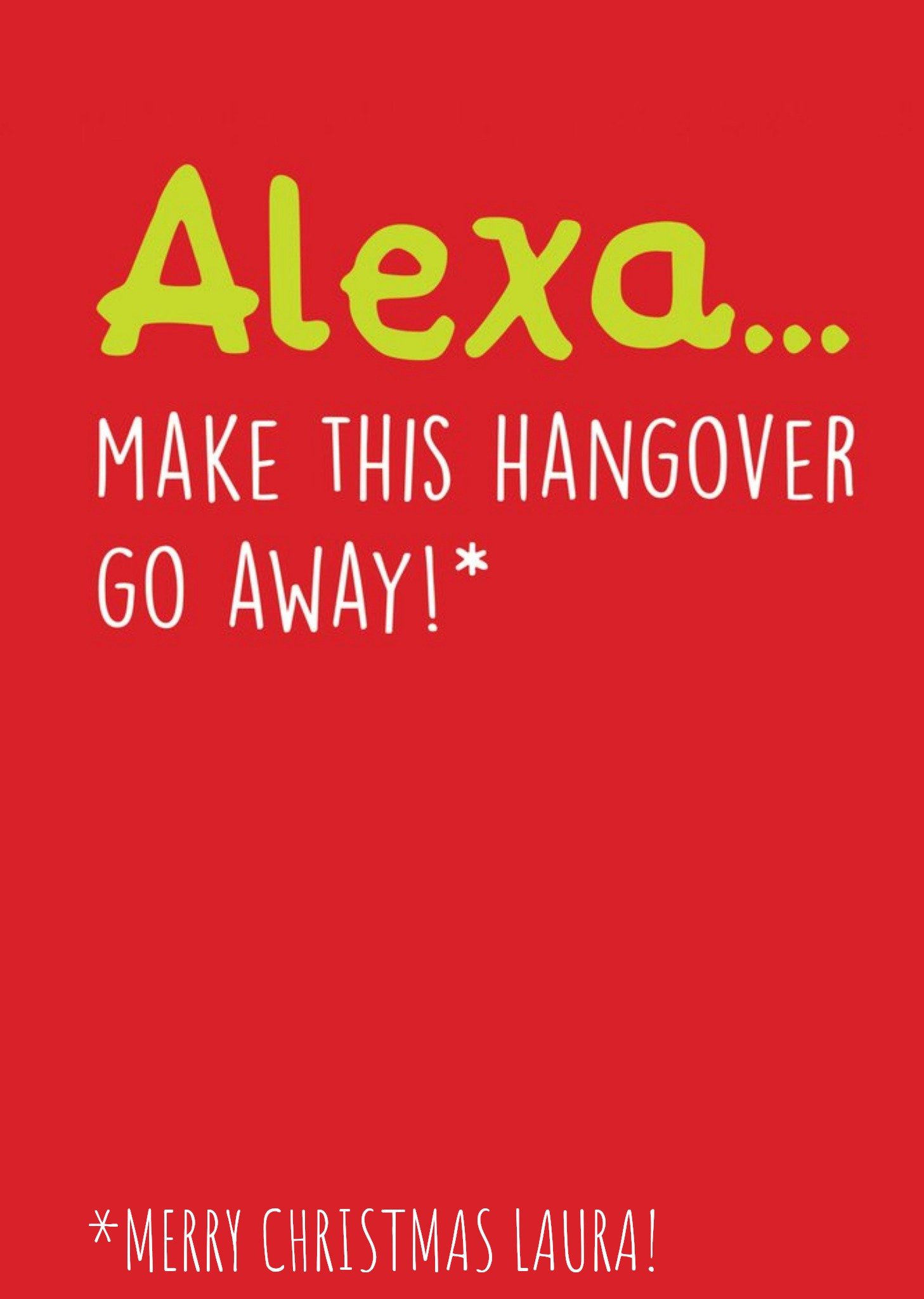 Moonpig Make This Hangover Go Away Funny Card