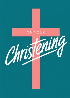 On Your Christening Illustrated Card