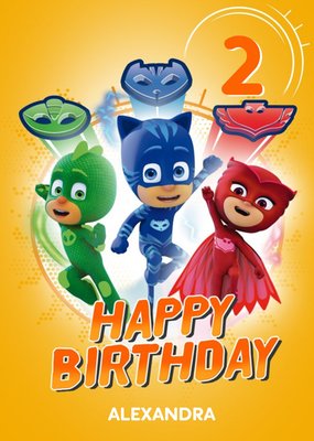 PJ Masks 2 Today Birthday Card