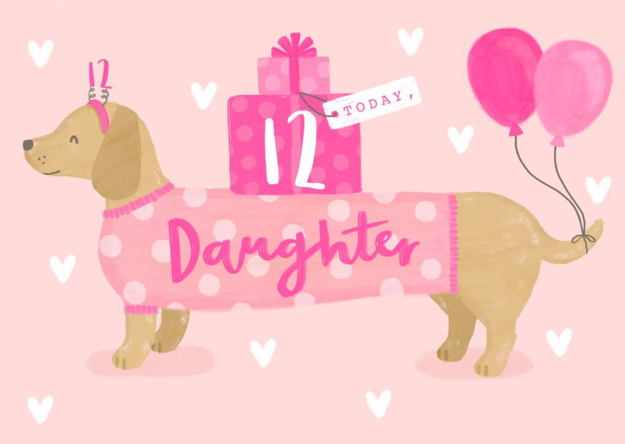 Moonpig To Cute Sausage Dog Age Birthday Card
