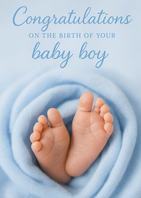 Congratulations On The Birth Of Your Baby Boy Card