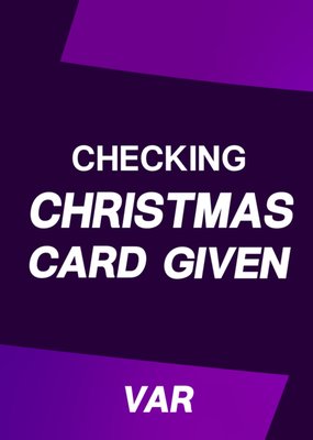 Funny VAR Christmas Card