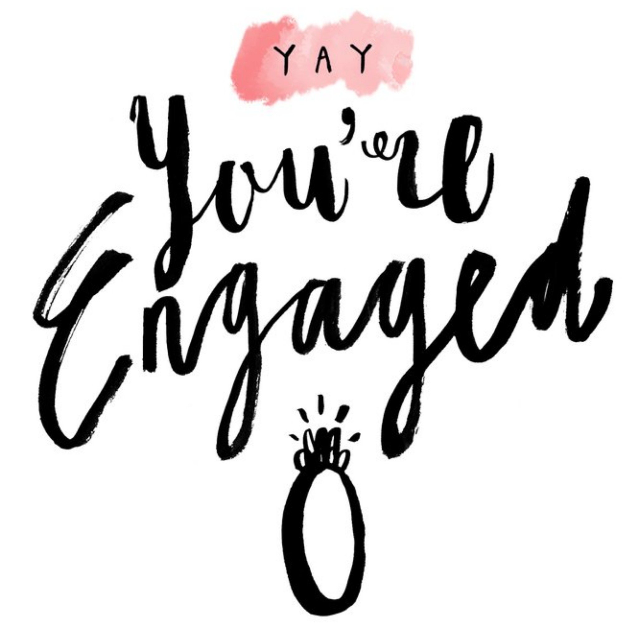 Moonpig Yay You're Engaged Personalised Engagement Card