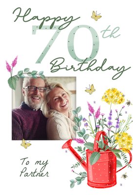 Okey Dokey Design Happy 70th Birthday Photo Upload Card