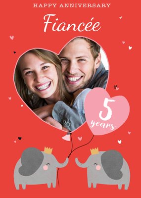 Paperlink Cute Elephant Anniversary Card