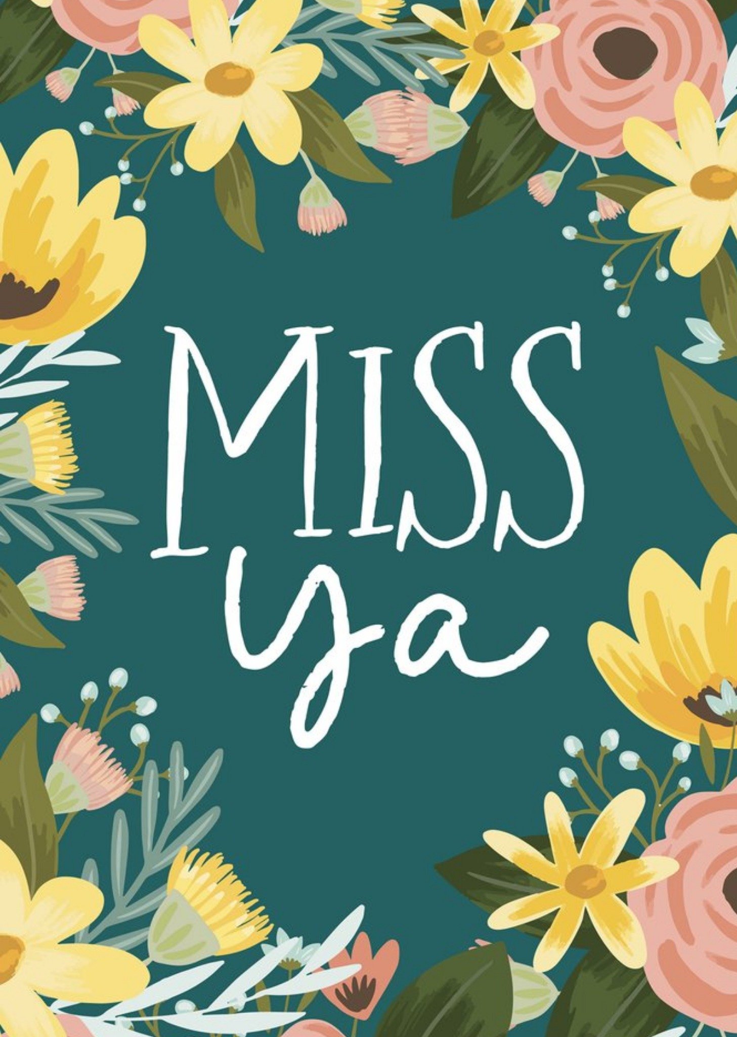 Moonpig Christie Williams Miss Ya Card