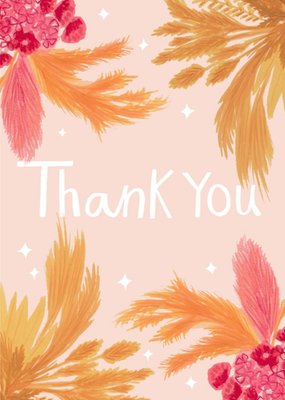 Stella Isaac Illustration Floral Thank You Card