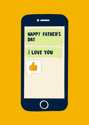 I Love You Father's Day Card