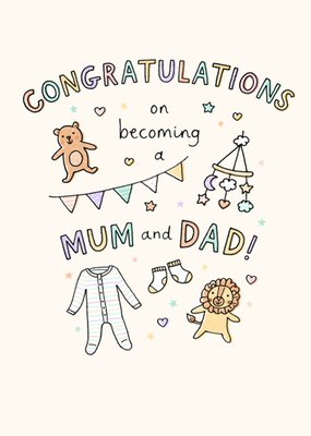 Congratulations On Becoming A Mum And Dad Card