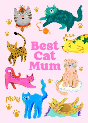 Eleanor Bowmer Best Cat Mum Card