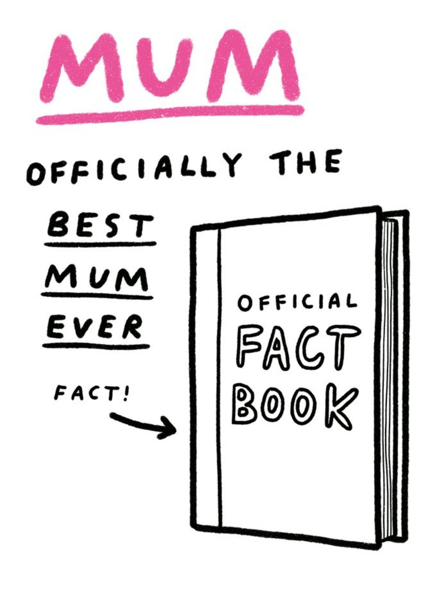 Moonpig Pigment Icially The Best Mum Ever Card