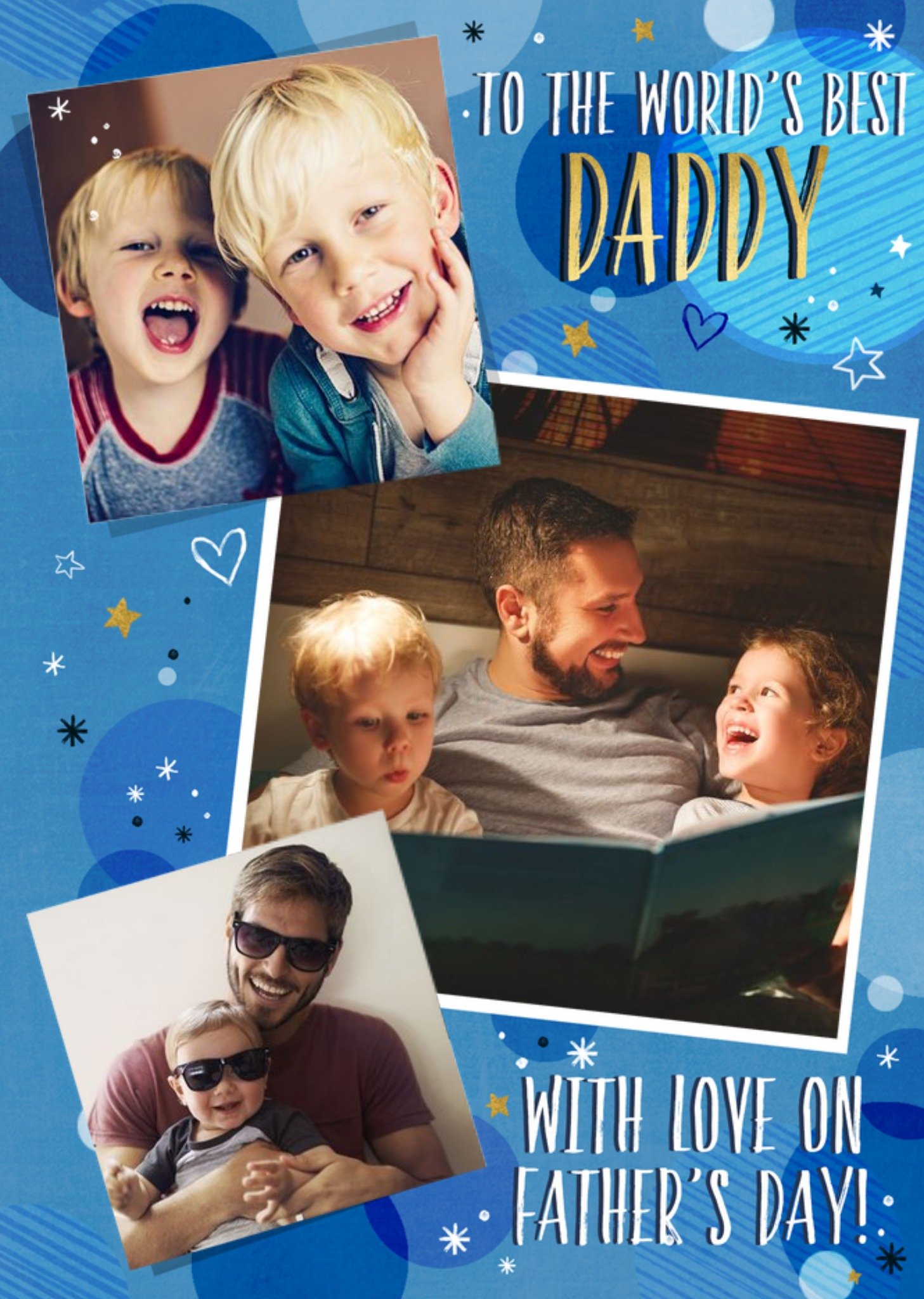 Moonpig World's Best Daddy Photo Upload Card
