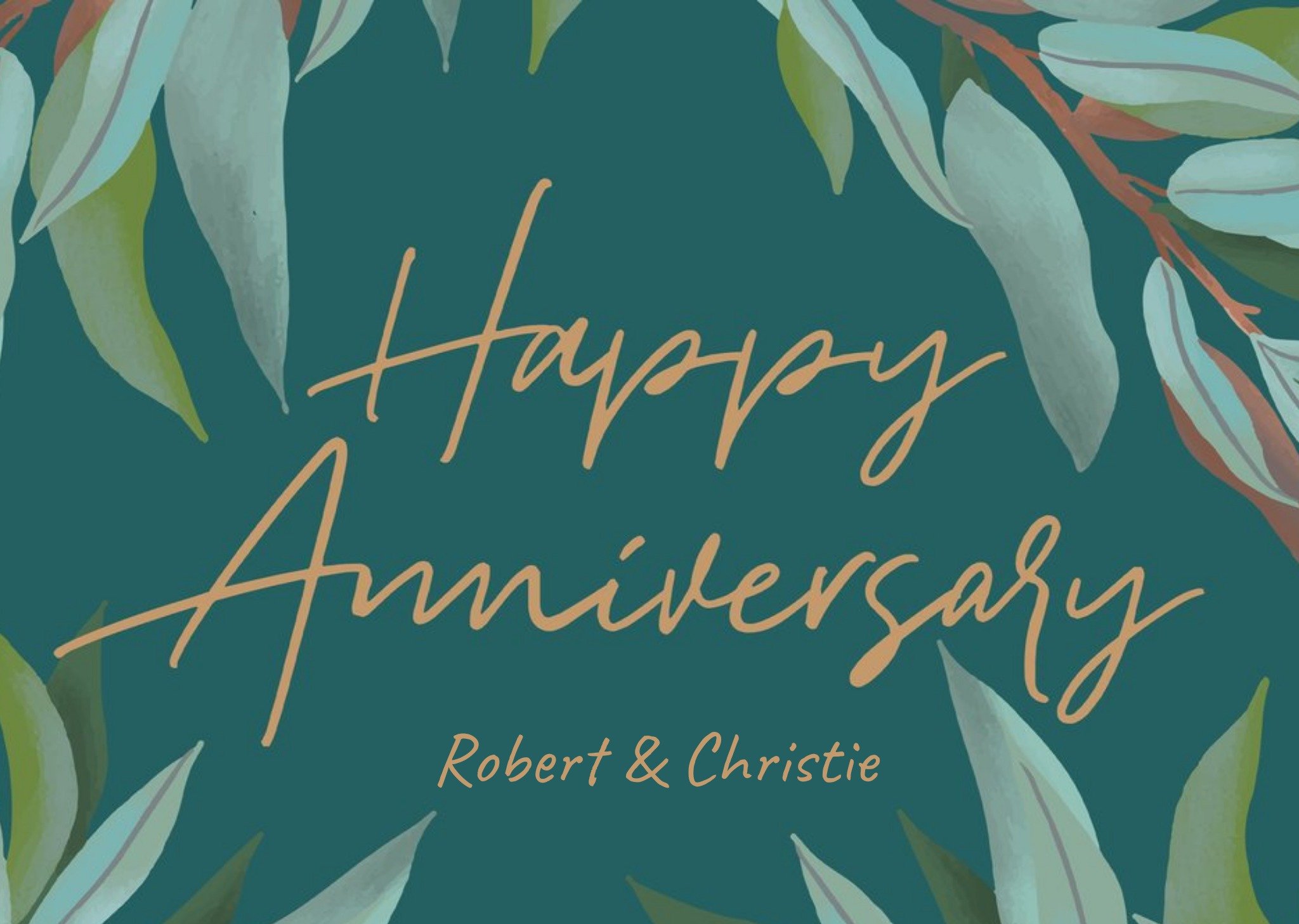 Moonpig Christie Williams Happy Anniverary Card