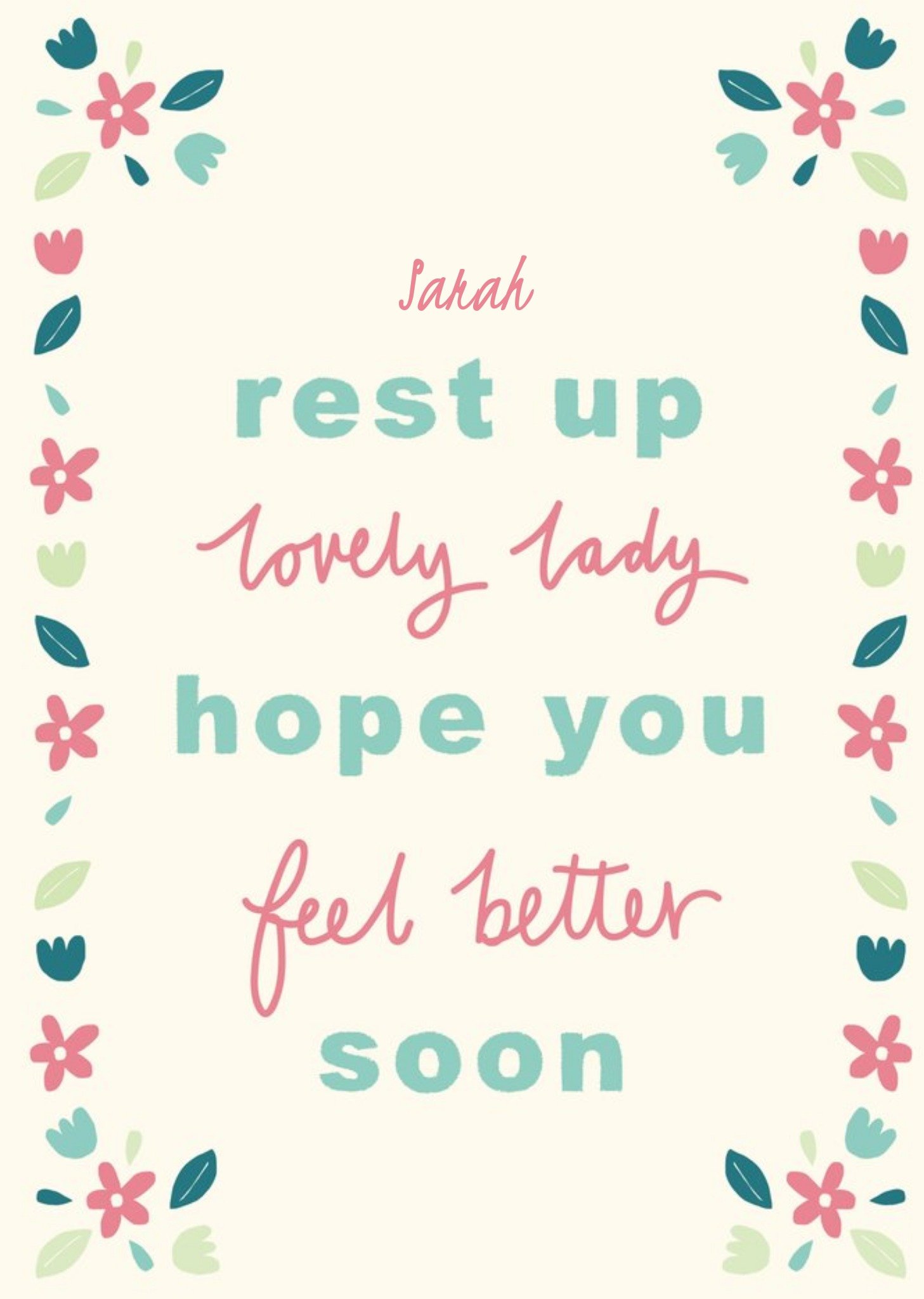 Moonpig Get Well Soon Card - Feel Better Soon