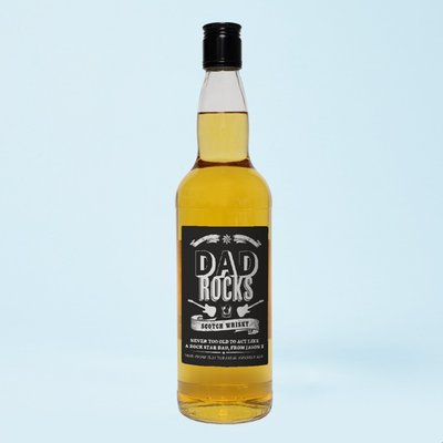 Personalised Dad Rocks Scotch Whisky 70cl