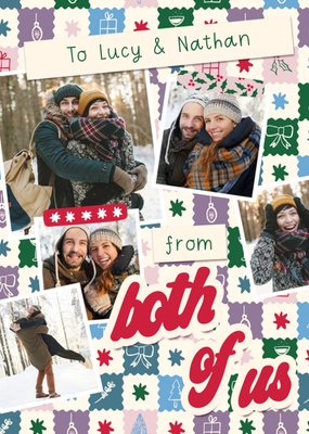 To You From Both Of Us Photo Upload Christmas Card