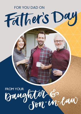 Happy Father's Day Photo Card for Dad