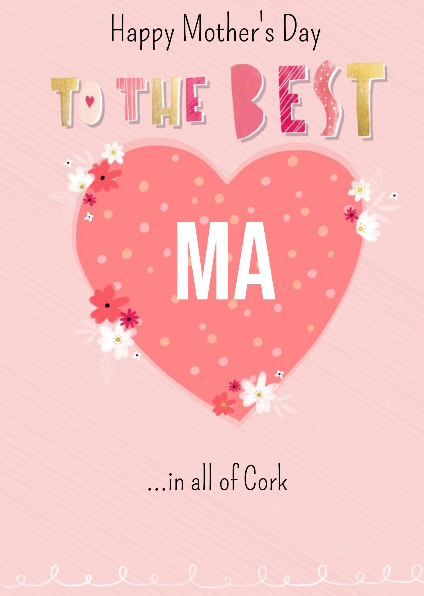Moonpig To The Best Ma Mother's Day Card