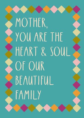 Heart & Soul Typography Mother's Day Card