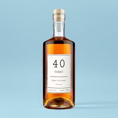 Personalised Milestone Birthday Rum 70cl