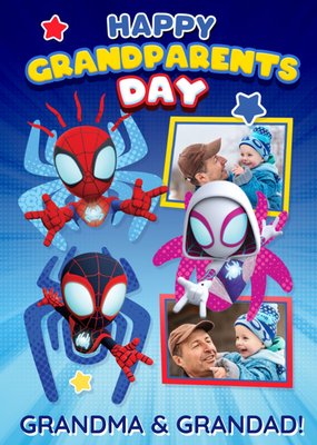 Spidey And His Amazing Friends Photo Upload Grandparents Day Card