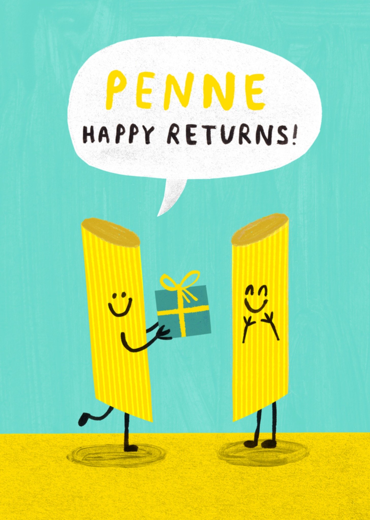 Moonpig Penne Happy Returns Funny Pun Birthday Card