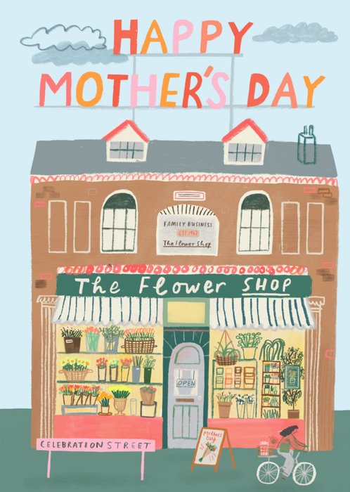 Flower Shop Happy Mother's Day Card Card