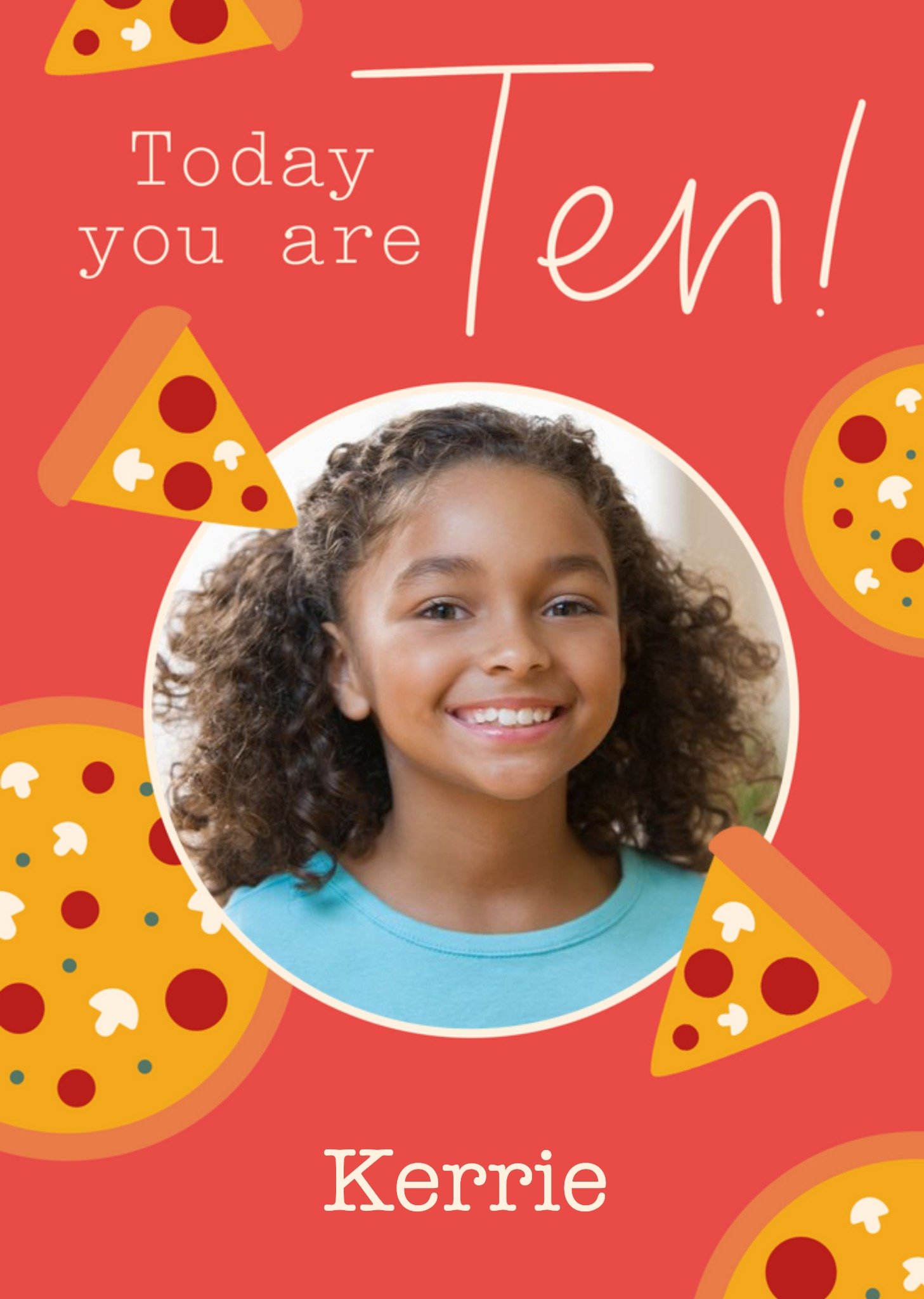Moonpig Scatterbrain Today You Are Ten Birthday Card, Large