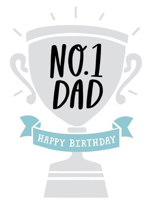 No1 Dad Trophy Card