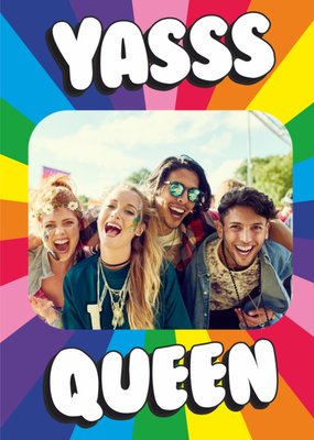 Yass Queen Photo Upload Birthday Card