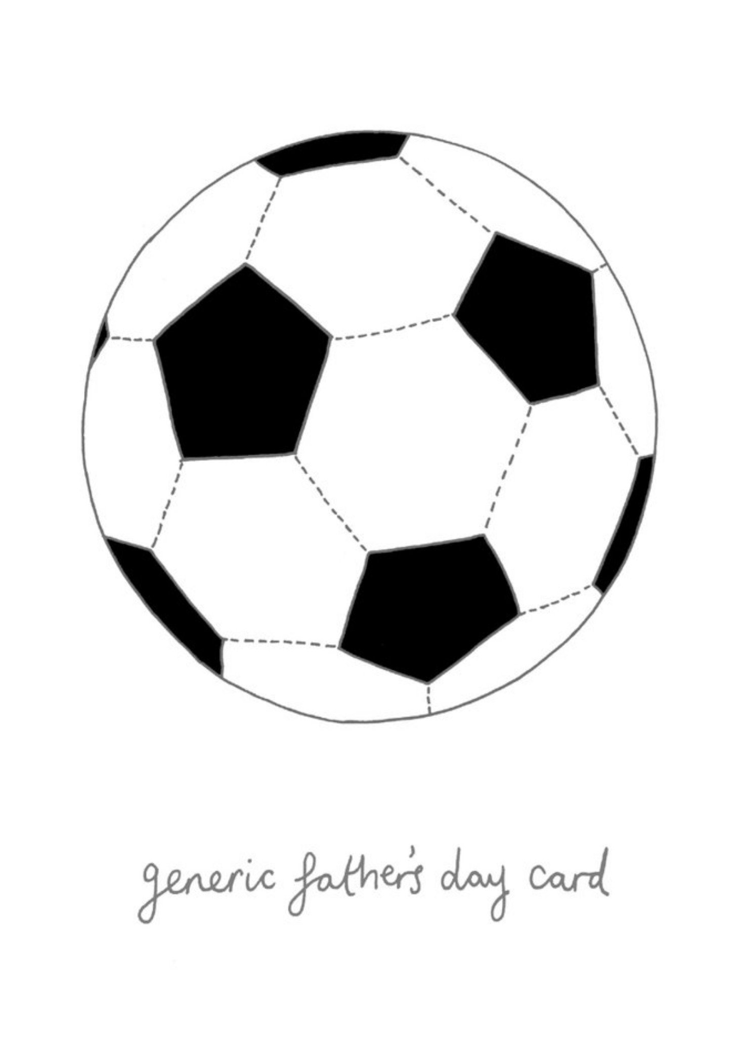 Moonpig Football Generic Father's Day Card, Large