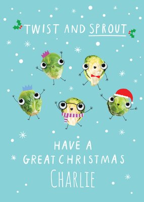 Twist And Sprout Christmas Card