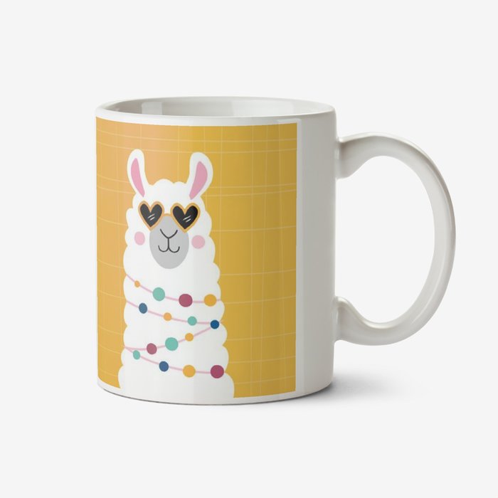 No Drama Llama Illustrated Mug