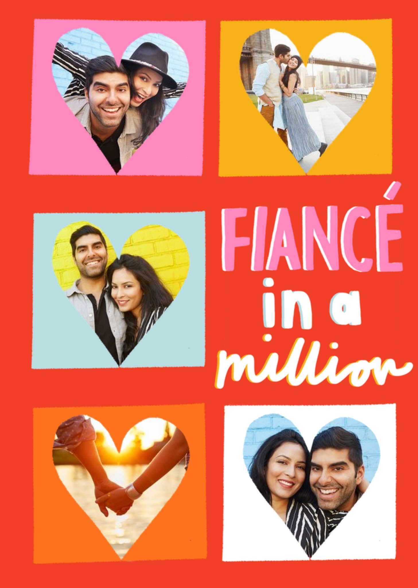 Moonpig Fiance In A Million 5 Photo Upload Valentines Day Card