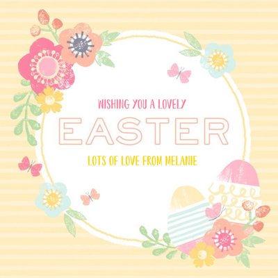 Wishing You A Lovely Easter Personalised Card