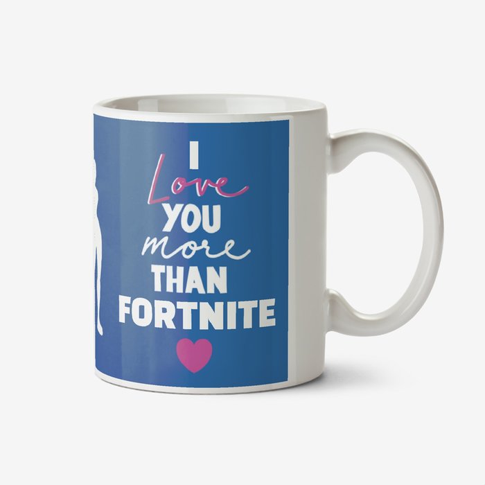 Dad I love you more than Fortnite Father's Day photo upload mug