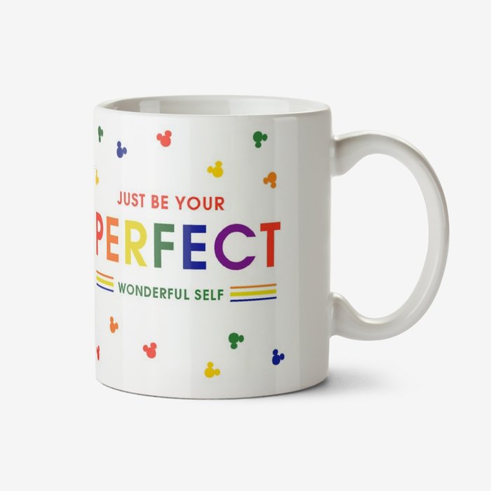 Disney Mickey Mouse Be Your Perfect Wonderful Self Pride Mug