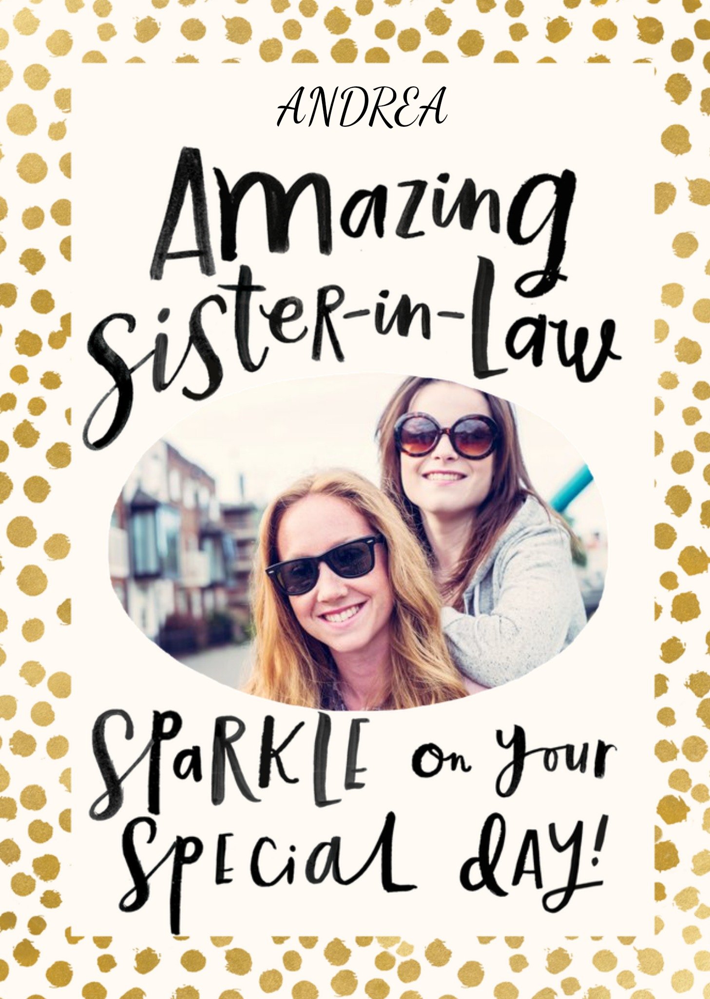 Moonpig Photo Upload Amazing Sister-In-Law Birthday Card