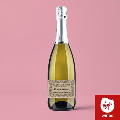 Personalised Prosecco Christmas 75cl