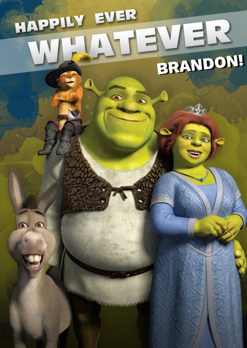 Shrek Happily Ever Whatever Birthday Card