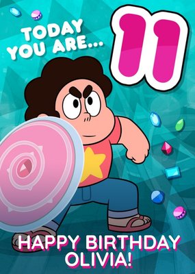 Steven Universe You Are 11 Today Birthday Card